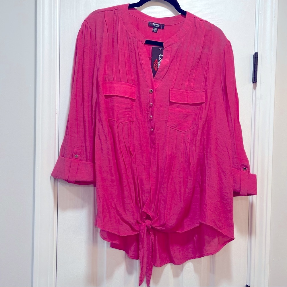 NWT Cocomo Women's Pink Blouse